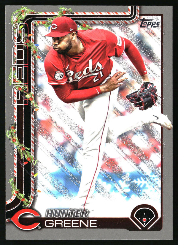 Hunter Greene #H139 2025 Topps Holiday Silver Glitter Holiday