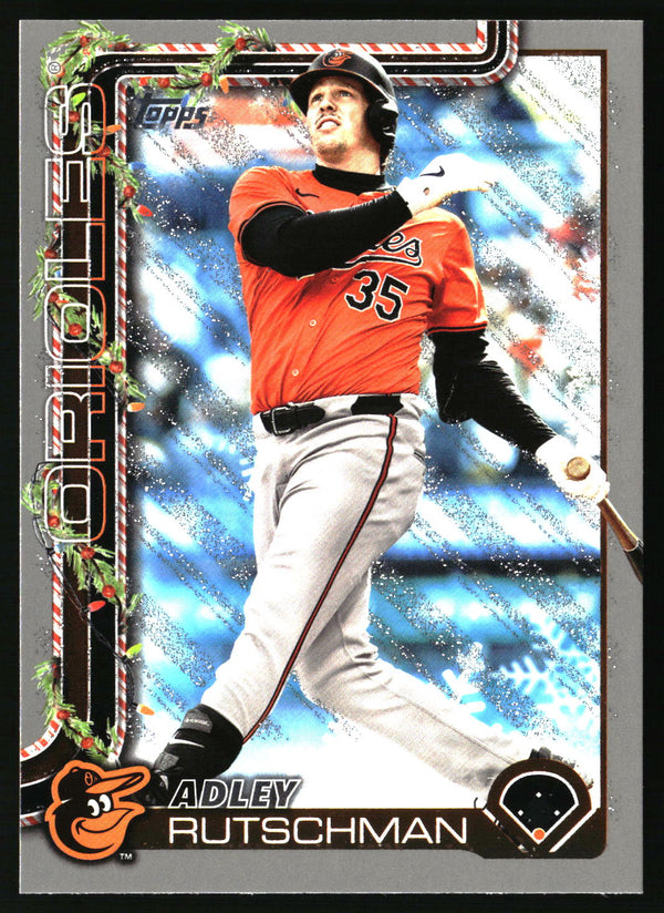 Adley Rutschman #H191 2025 Topps Holiday Silver Glitter Holiday