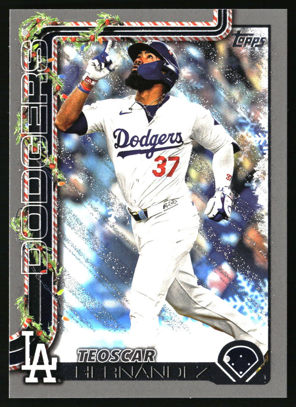Teoscar Hernández #H164 2025 Topps Holiday Silver Glitter Holiday