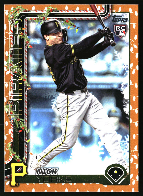 Nick Yorke #H115 2025 Topps Holiday Gold Holiday Lights
