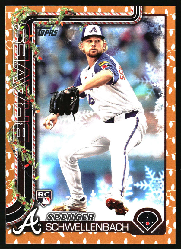 Spencer Schwellenbach #H199 2025 Topps Holiday Gold Holiday Lights