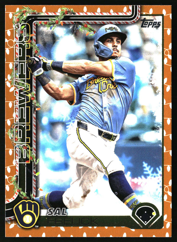 Sal Frelick #H112 2025 Topps Holiday Gold Holiday Lights