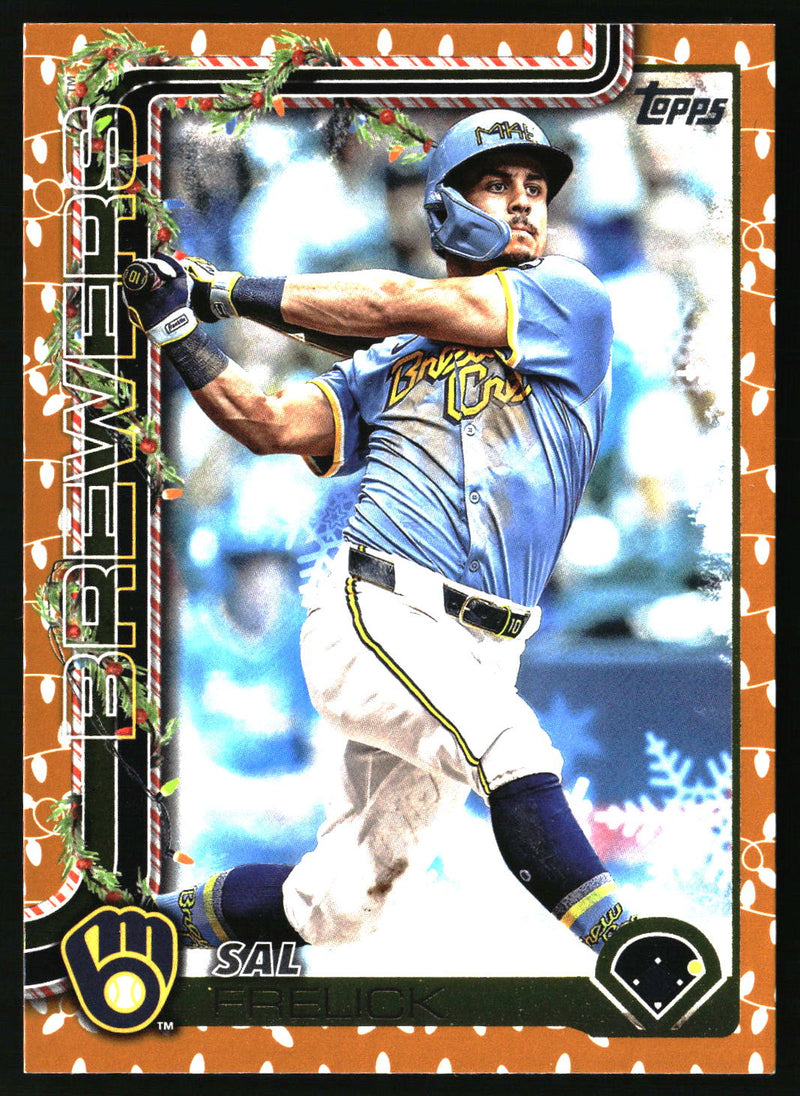 Sal Frelick #H112 2025 Topps Holiday Gold Holiday Lights