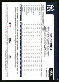 Austin Wells #H56 2025 Topps Holiday