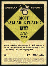 Mookie Betts #MV-11 2025 Topps Update Most Valuable