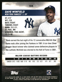 Dave Winfield #155 2024 Stadium Club Pink Foil