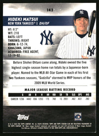 Hideki Matsui #142 2024 Stadium Club Pink Foil