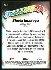 Shota Imanaga #FS-5 2025 Topps Chrome Future Stars