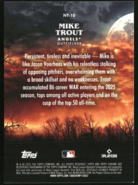 Mike Trout #NT-10 2025 Topps Chrome Update Night Terrors