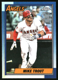 Mike Trout #90CU-1 2025 Topps Chrome Update 1990 Topps Chrome