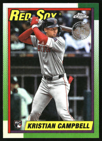 Kristian Campbell #90CU-19 2025 Topps Chrome Update 1990 Topps Chrome.