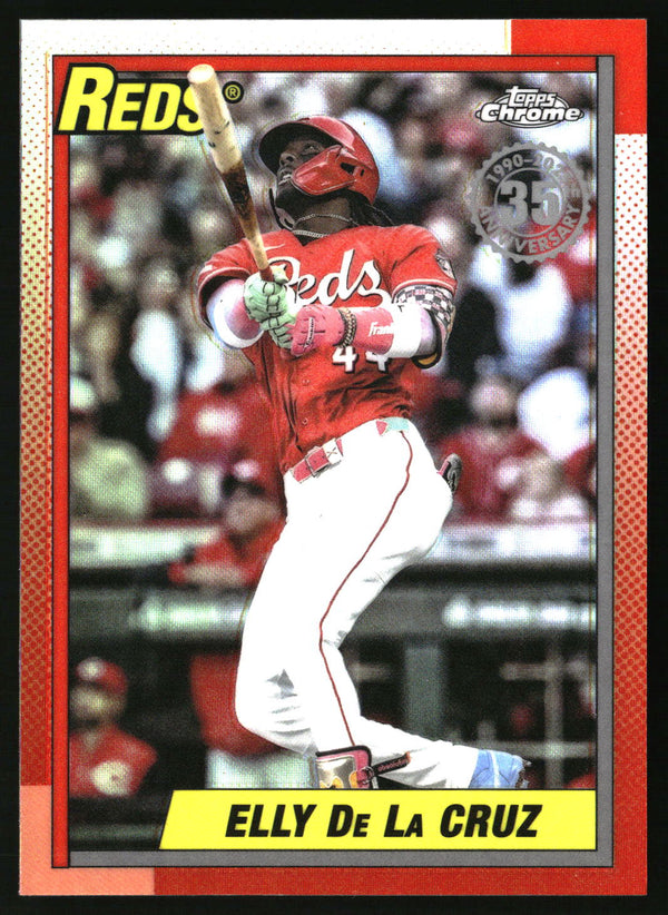 Elly De La Cruz #90CU-3 2025 Topps Chrome Update 1990 Topps Chrome