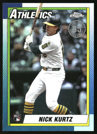 Nick Kurtz #90CU-21 2025 Topps Chrome Update 1990 Topps Chrome
