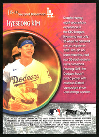 Hyeseong Kim #F15-14 2025 Topps Chrome Update Fortune 15