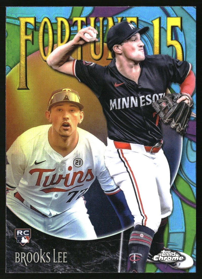 Brooks Lee #F15-14 2025 Topps Chrome Fortune 15