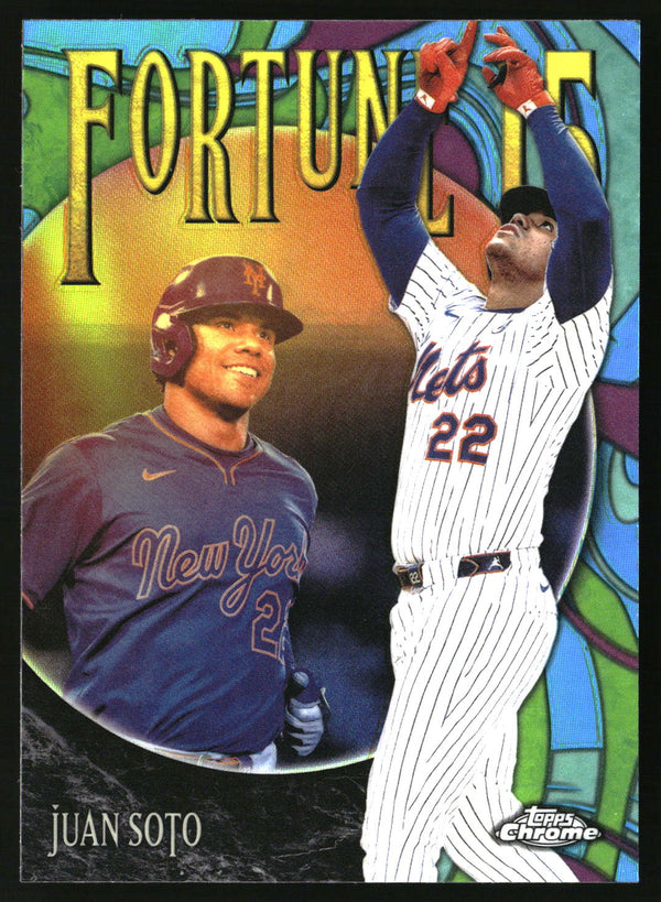 Juan Soto #F15-1 2025 Topps Chrome Update Fortune 15