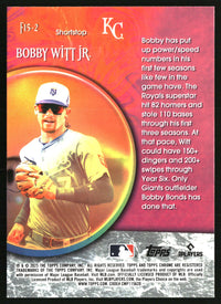 Bobby Witt Jr. #F15-2 2025 Topps Chrome Update Fortune 15