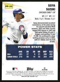 Seiya Suzuki #PP-33 2025 Topps Chrome Update Power Players