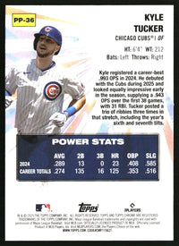 Kyle Tucker #PP-36 2025 Topps Chrome Update Power Players