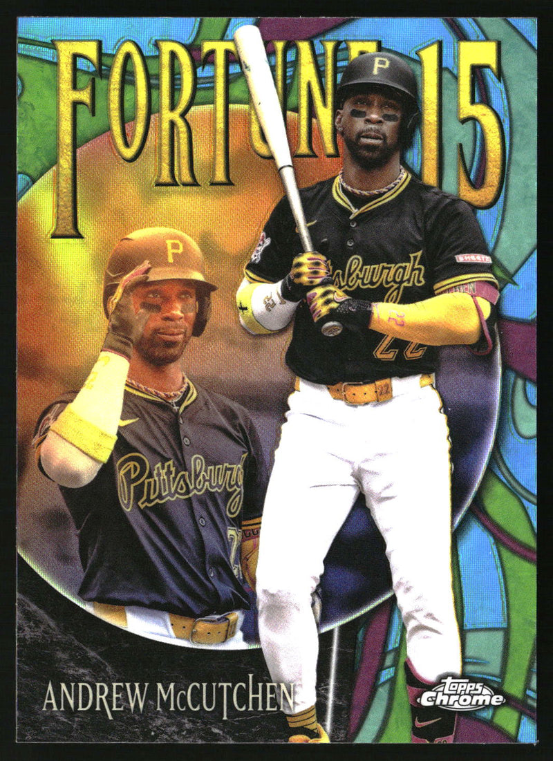 Andrew McCutchen #F15-17 2025 Topps Chrome Update Fortune 15