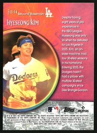 Hyeseong Kim #F15-14 2025 Topps Chrome Update Fortune 15