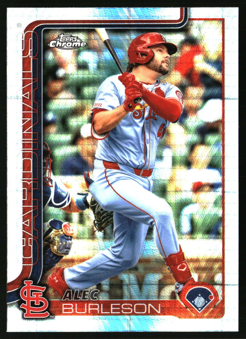 Alec Burleson #281 2025 Topps Chrome Prism Refractors