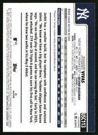Jorbit Vivas #USC113 2025 Topps Chrome Update Prism Refractors