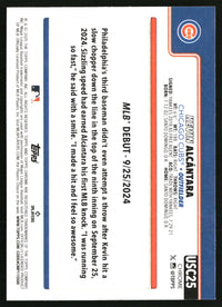 Kevin Alcántara #USC25 2025 Topps Chrome Update Prism Refractors
