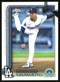 Yoshinobu Yamamoto #179 2025 Topps Chrome Refractors