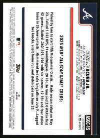 Ronald Acuña Jr. #ASGC-15 2025 Topps Chrome Update 2025 All-Star Game