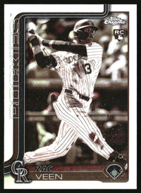 Zac Veen #USC28 2025 Topps Chrome Update Sepia Refractors