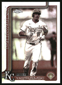 Mike Yastrzemski #USC44 2025 Topps Chrome Update Sepia Refractors