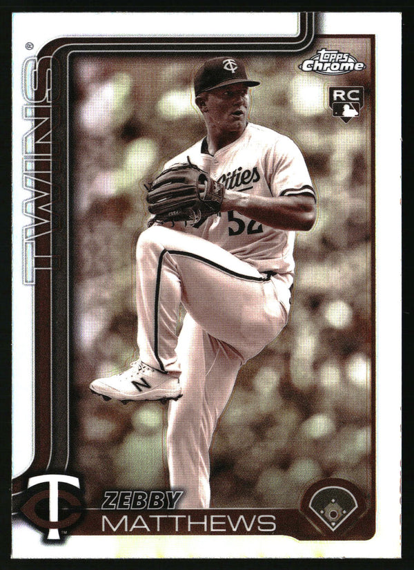 Zebby Matthews #277 2025 Topps Chrome Sepia Refractors