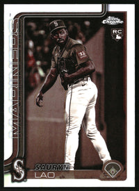 Sauryn Lao #USC198 2025 Topps Chrome Update Sepia Refractors