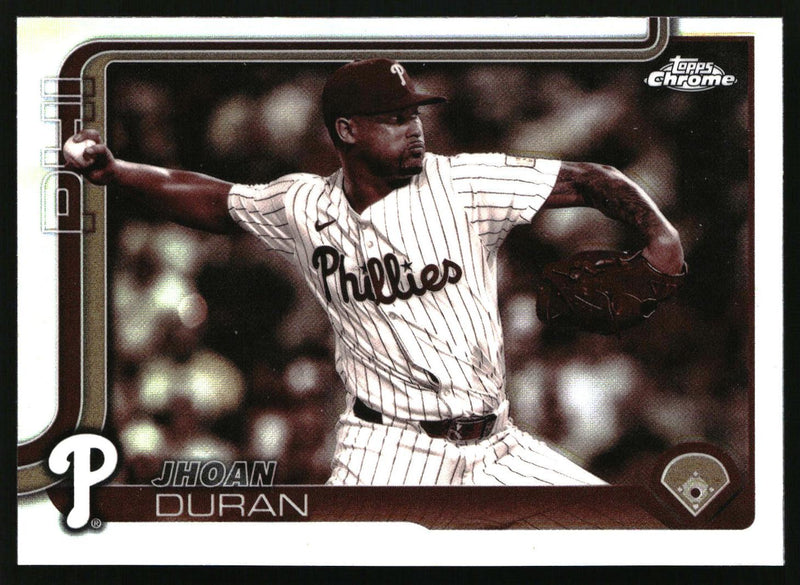 Jhoan Duran #USC120 2025 Topps Chrome Update Sepia Refractors