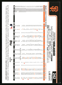 Justin Verlander #242 2025 Topps Chrome Sepia Refractors