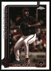 Justin Verlander #242 2025 Topps Chrome Sepia Refractors