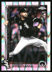 Caleb Freeman #USC124 2025 Topps Chrome Update RayWave Refractor