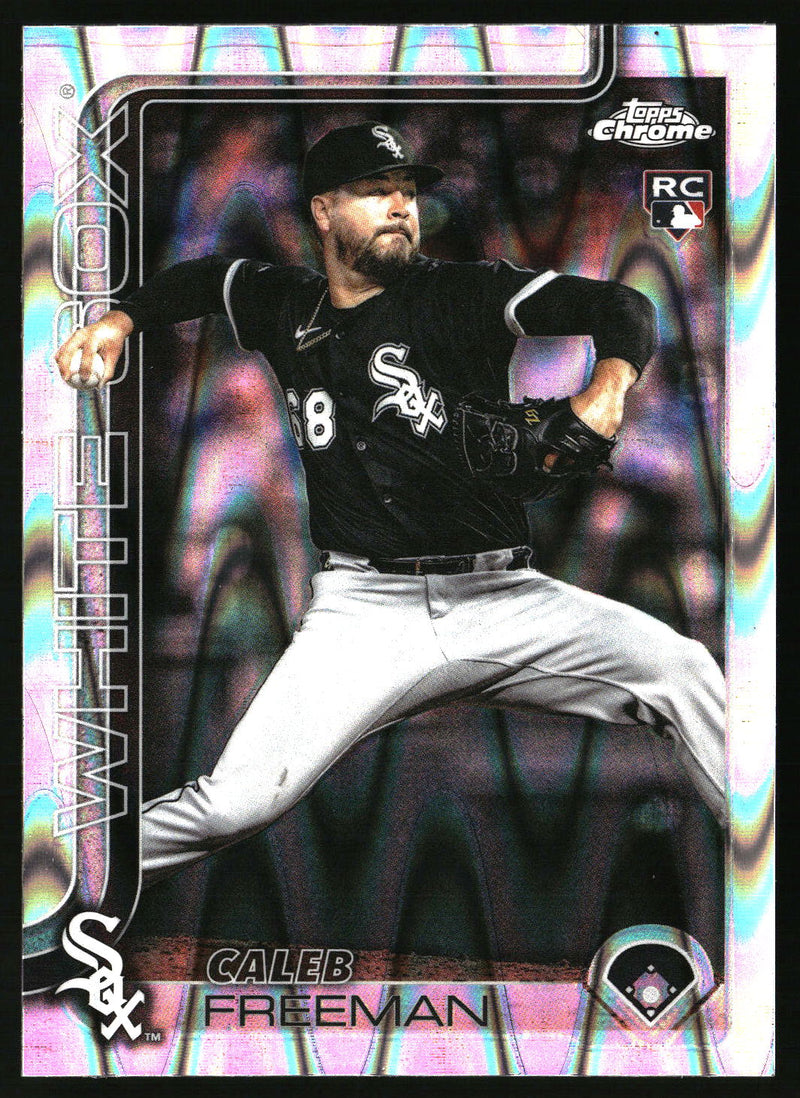 Caleb Freeman #USC124 2025 Topps Chrome Update RayWave Refractor