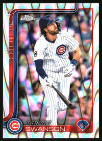 Dansby Swanson #215 2025 Topps Chrome RayWave Refractors