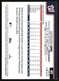 Nathaniel Lowe #49 2025 Topps Chrome RayWave Refractors