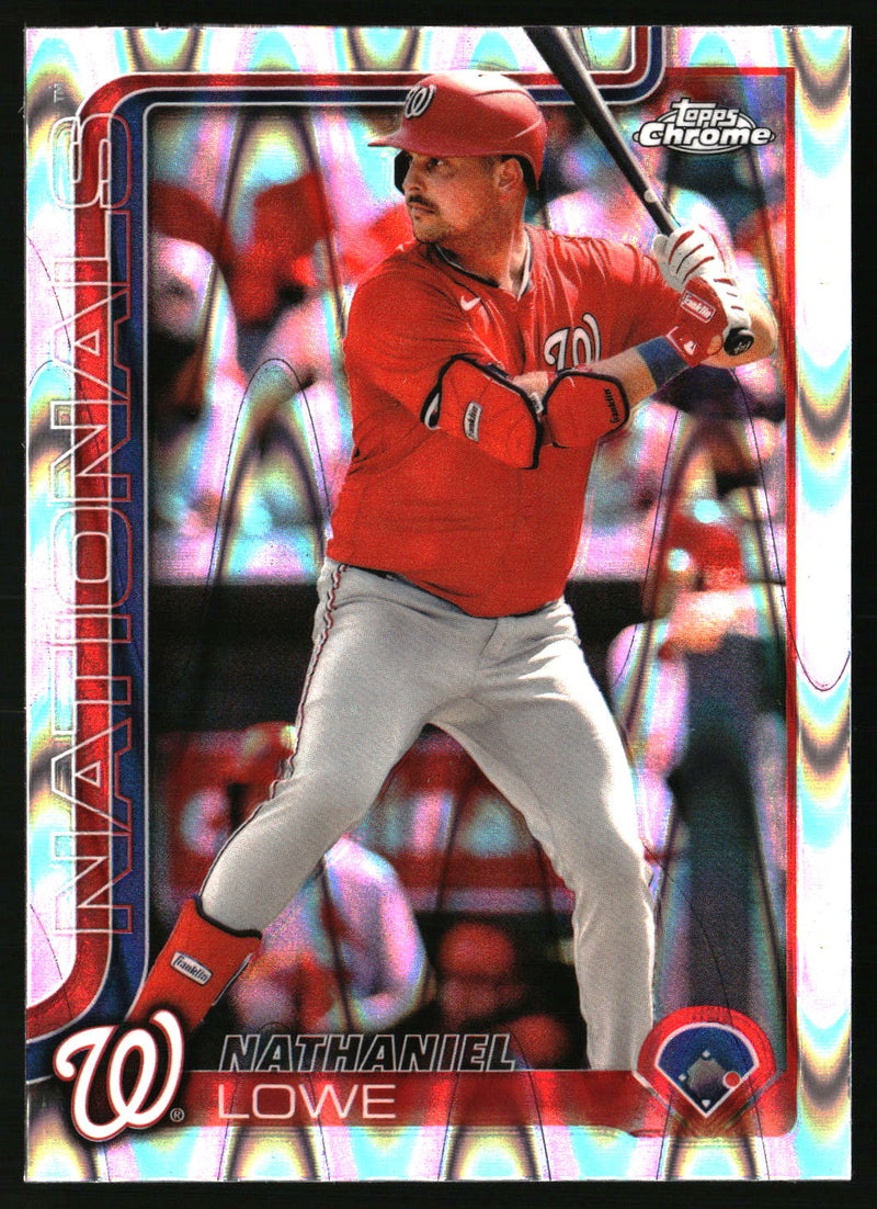 Nathaniel Lowe #49 2025 Topps Chrome RayWave Refractors