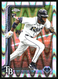 Chandler Simpson #USC179 2025 Topps Chrome Update RayWave Refractor