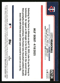 Luke Keaschall #USC134 2025 Topps Chrome Update RayWave Refractor