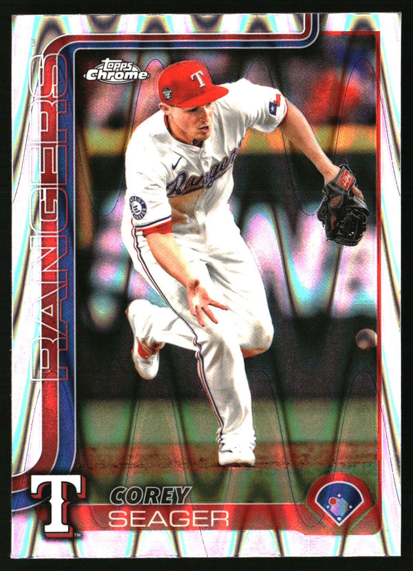 Corey Seager #24 2025 Topps Chrome RayWave Refractors