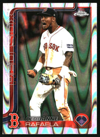 Ceddanne Rafaela #USC126 2025 Topps Chrome Update RayWave Refractor