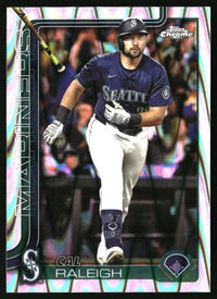 Cal Raleigh #USC45b 2025 Topps Chrome Update RayWave Refractor
