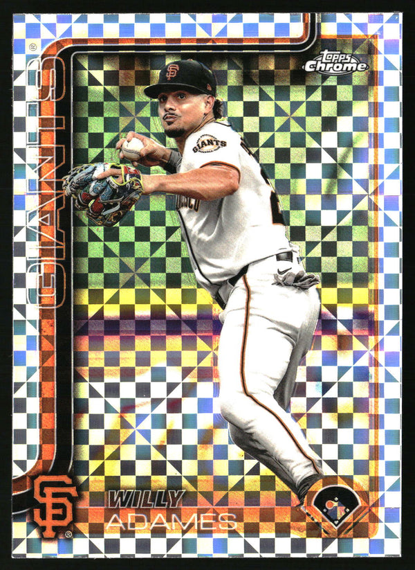 Willy Adames #282 2025 Topps Chrome X-Fractors