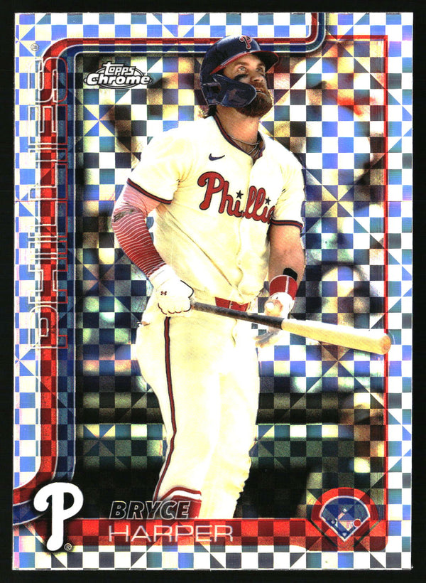 Bryce Harper #150 2025 Topps Chrome X-Fractors