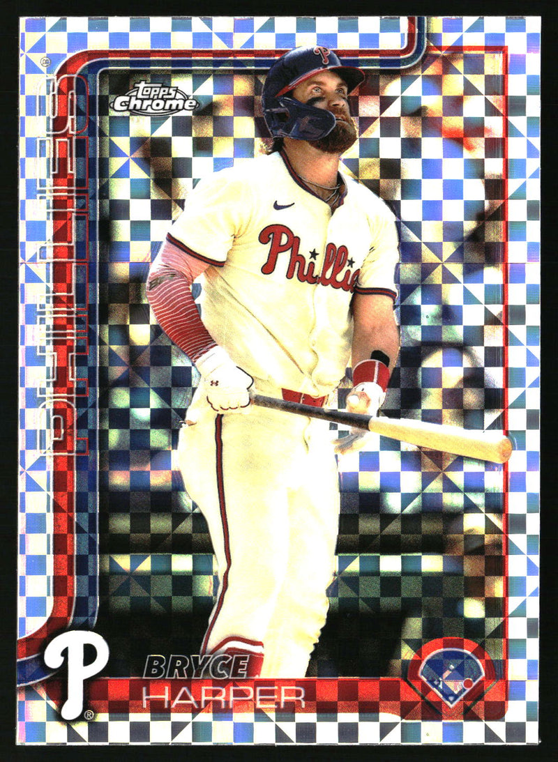 Bryce Harper #150 2025 Topps Chrome X-Fractors